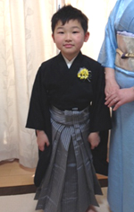 卒園式は男の子も袴!