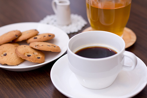 コーヒーとクッキー
