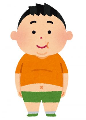 肥満の男の子