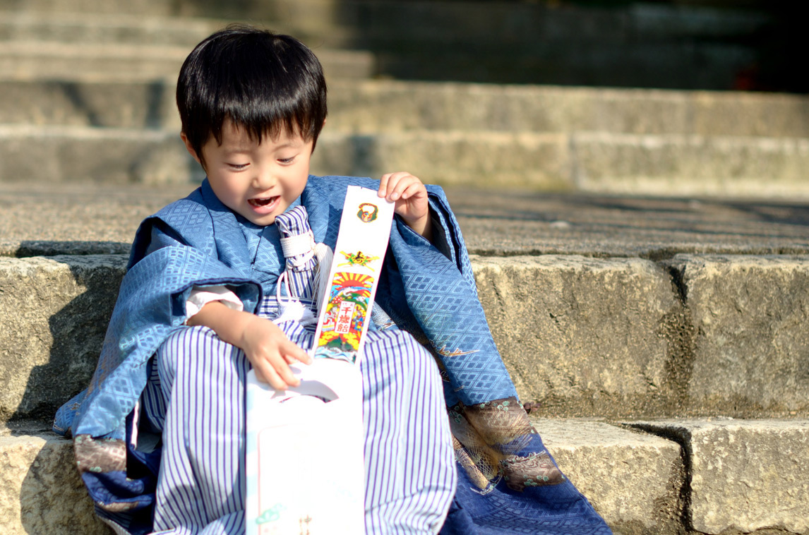 七五三写真袴の男の子