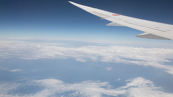 飛行機からの景色