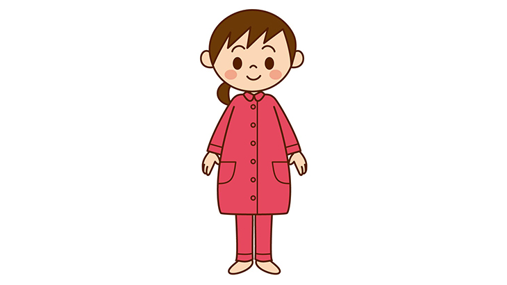 パジャマの妊婦